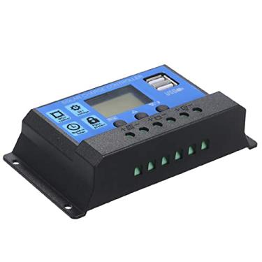 Imagem de Cigooxm 40A 12V / 24V Controlador de carga solar PWM Regulador inteligente com USB 5V 2.5A
