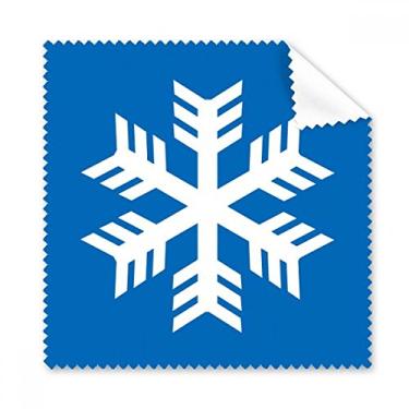 Imagem de Pano de limpeza azul floco de neve inverno esportivo pano de limpeza para telefone 5 peças