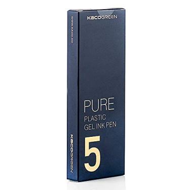 Imagem de czxwyst Canetas de tinta de gel retráteis de toque macio 0,5 mm ponta fina (cores retrô, pacote com 5 tintas coloridas)