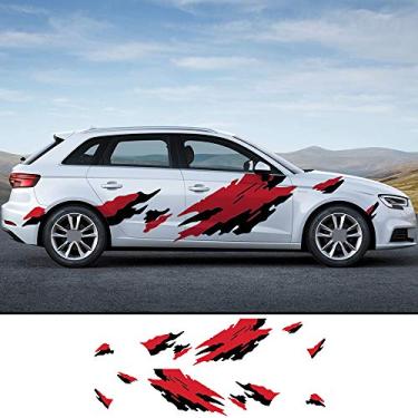 Imagem de MVMTVT 2 pçs adesivos laterais de carro filme de vinil automotivo DIY decalques para Audi A3 8p 8v A4 b8 b6 b7 b9 B5 A5 A6 Acessórios para ajuste de carro