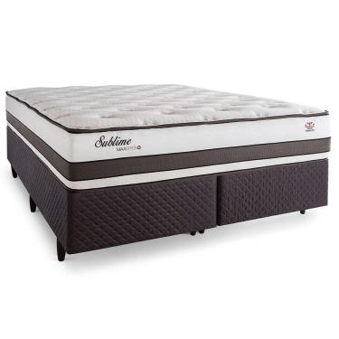 Imagem de Box + Colchão Queen Size Sublime Maxspring Herval 158x198x70