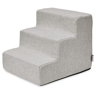 Imagem de Best Pet Supplies Passos/escadas feitas nos EUA com espuma certificada CertiPUR-US para cães e gatos 3 passos (H: 34,3 cm), areia, ST270-S