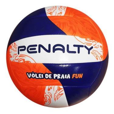 Imagem de Bola Vôlei De Praia Penalty Fun Xxi - Branco, Laranja E Azul