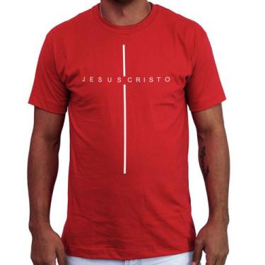 Imagem de Camiseta Masculina Evangélica Cristo Ref1 - 100% Algodão - Atelier Do