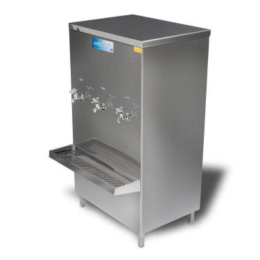 Imagem de Bebedouro Industrial em Aço Inox 3 Torneiras KTN 110V