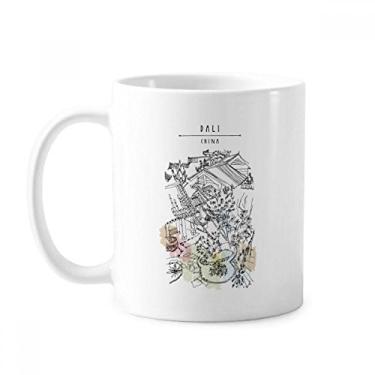 Imagem de Dali Park Among Crowded Houses Caneca China Cerâmica Café Porcelana Utensílios de Mesa