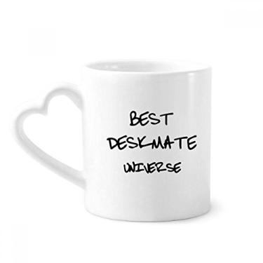 Imagem de Melhor caneca de mesa universo, estação de formatura, caneca de café de cerâmica para copos copo de coração de vidro