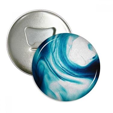 Imagem de Emblema multifuncional de ímã de geladeira abstrato com pigmento azul líquido transparente