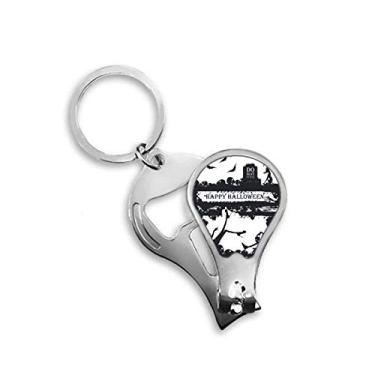 Imagem de Cortador de unhas fantasma humano Halloween Corvo cortador abridor chaveiro tesoura