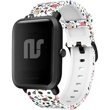 Imagem de Pulseira Nandos-Store compatível com Amazfit GTR 42MM / GTS 2 / GTS 2 mini/GTS 3 / GTS 4 mini (Bichinhos)