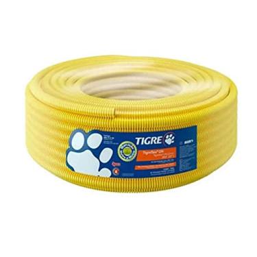 Imagem de Eletroduto Corrugado Tigreflex 32mm 1" Amarelo 25m Tigre