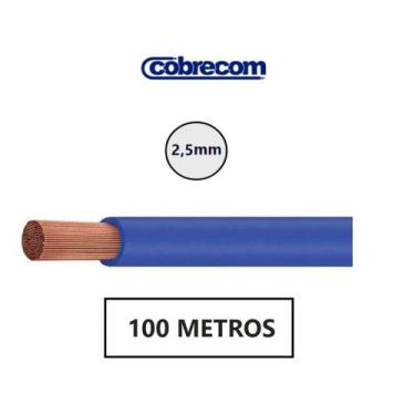 Imagem de Cabo Flexível 2,5mm - 100 Metros - Azul - Cobrecom
