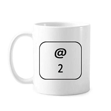 Imagem de Keyboard Symbol 2 Art Deco Gift Fashion Caneca Cerâmica Café Porcelana Copo Mesa