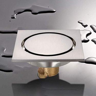 Imagem de Piso de drenagem de piso do banheiro Tampa do ralo do banheiro Banheiro varanda Máquina de lavar roupa Controle de pragas, cozinha, chuveiro, desodorante, dreno de piso de cobre