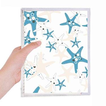 Imagem de Caderno de Planejamento Marinho com Estrelas do Mar da Discover World Recarregável Diário Papelaria
