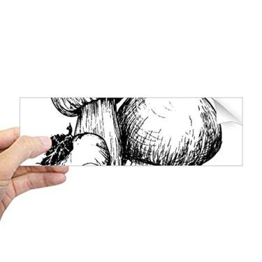 Imagem de DIYthinker Yummy Creature Swamm Ilustration Retangular Bumper Adesivo Notebook Janela Decalque