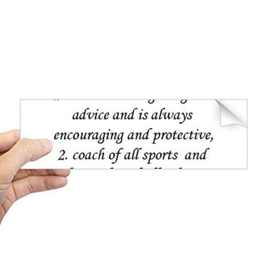 Imagem de DIYthinker Encouraging Dad Festival Citação Retangular Bumper Adesivo Notebook Janela Decalque