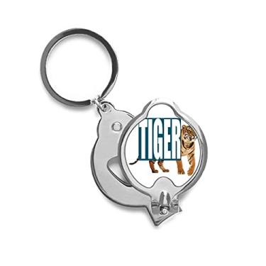Imagem de Tesoura de cortar unhas de dedo em aço inoxidável para presente da Gatos Tigers Feroz Art Deco