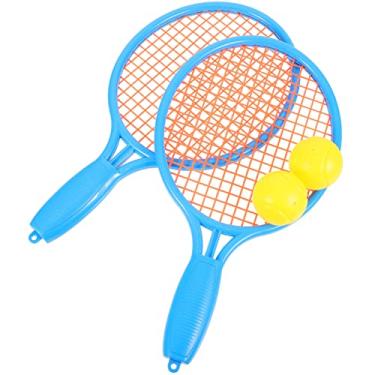 Imagem de BESPORTBLE 1 Conjunto jogo de tênis infantil raquetes de badminton infantil jogo de raquetes raquete de tênis Brinquedos infantis bola de tênis raquetes de tênis Malha raquete de badminton