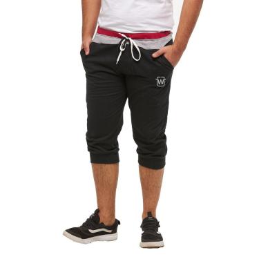 Imagem de Bermuda de moleton masculina saruel skinny B1W