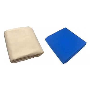 Imagem de Tecido/Pano Mesa Sinuca Original Thaís + Forro Para Pedra (Azul Royal)