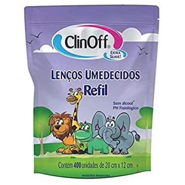 Imagem de Clin Off Lenço Umedecido Refil com 400 Unidades