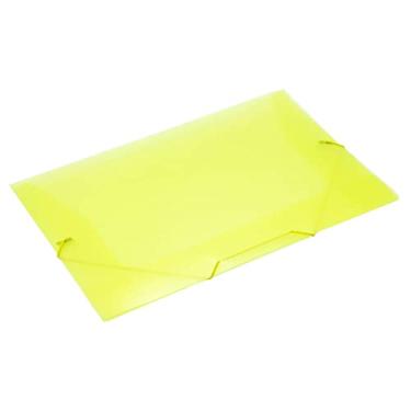 Imagem de Pasta Aba Elástica, Plástica, Ofício, Amarela, 23,5 X 33,5 cm, Pacote Com 10 Unidades