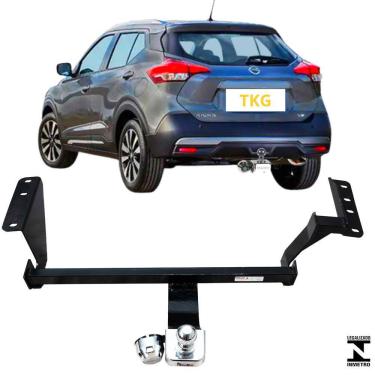 Imagem de Engate Reboque Rabicho Fixo Kicks 2012 a 2021 500Kg