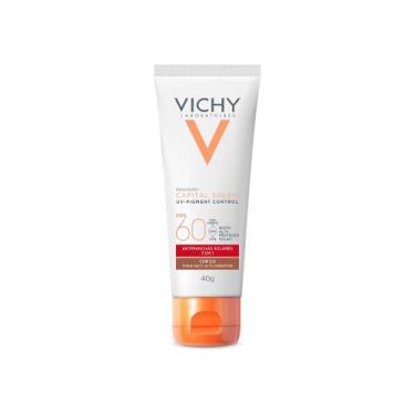 Imagem de Protetor Solar Facial Vichy Uv Pigment Control Com Cor 5.0 Fps 60 40G