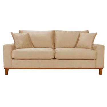 Imagem de Sofá Living Istambul Em Suede Essencial Estofados (Bege)
