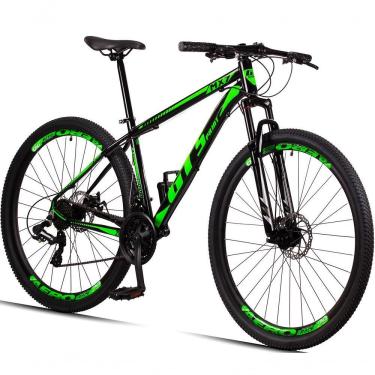 Imagem de Bicicleta 29 Gt Sprint Mx7 24V Index Freio Disco Preto+Verde