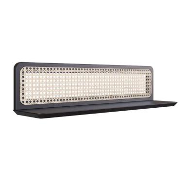 Imagem de Prateleira 90cm Madeira Maciça Uban Jungle Artemobili Preto Lavado