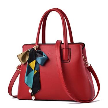 Imagem de BYKOINE Bolsa feminina bolsas femininas bolsa de ombro mensageiro conjunto de bolsa de mão bolsa composta