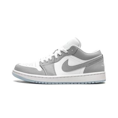 Imagem de Nike Tênis feminino Air Jordan 1 Low, Branco/cinza lobo - alumínio, 37 BR