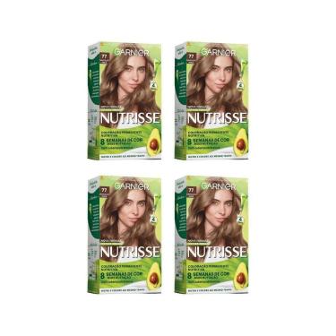 Imagem de Coloraçao Nutrisse 77 Louro Medio Marrom Dourado-Kit C/4Un