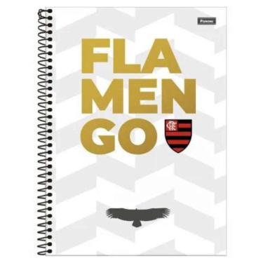 Imagem de Caderno Capa Dura Espiral Flamengo 80 Folhas - Foroni