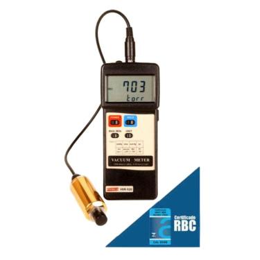 Imagem de Vacuômetro Digital Medição Absoluta Vácuo Pressão Hold Sensor Rs-232 Vdr-920 Portátil Instrutherm Estojo Certificado Rbc
