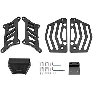 Imagem de BILLFARO Extensores de assento de alumínio CNC de 6,35 cm (2,5 polegadas) Kit de suporte de elevação para elevação de subquadro de elevação para veículo bicicleta suja para Sur Ron LBX e para Sur Ron Segway X260 X160 (preto)