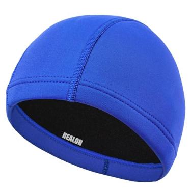 Imagem de REALON Gorro de neoprene com capuz de mergulho, 3 mm, juvenil, masculino e feminino, touca de natação térmica, chapéu de proteção de cabelo longo para natação, surfe, windsurf, snorkel, esportes