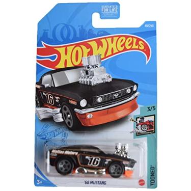 Imagem de Hot Wheels '68 Mustang, [Black] 40/250 Tooned 3/5
