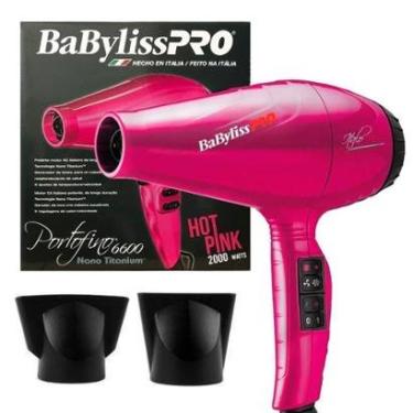 Imagem de Secador BabyLiss Pro Profissional Porto Fino 6600 Hot Pink 2000 W-Unissex