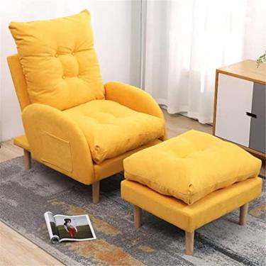 Imagem de Poltrona reclinável de sofá ajustável com apoio para os pés, cadeira de sofá de 3 posições, cadeiras reclináveis, poltrona reclinável para sala de estar, quarto, carga de 150 kg, I