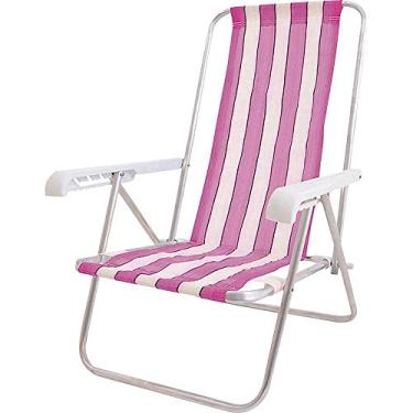 Imagem de Cadeira de Praia 4 Posições Alumínio CAD0641 Botafogo Sortida