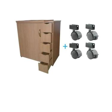 Imagem de Gabinete 5 gavetas Máquina Domestica+4 Rodinhas- luxo-AVELÂ