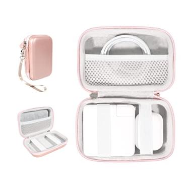 Imagem de Alltravel Capa de consolidação para MacBook Pro/Air Charger, Magic Trackpad/mouse, lápis, Magsafe Duo, Airpods Pro (2ª geração), carregador magnético, carregador de parede, hub (ouro rosa)