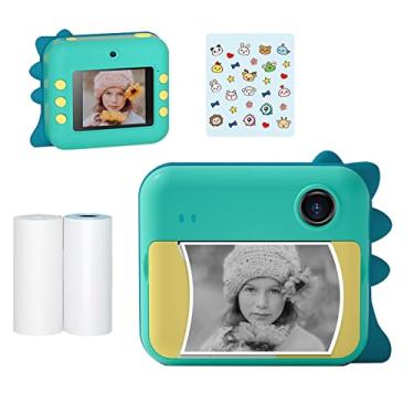Imagem de HUIOP câmera infantil,P1 Kids Camera 32GB Crianças Instant Camera Photo Printer Tela IPS de 2,4 polegadas Presentes de aniversário de Natal para meninas com suporte para papel de impressão Transmissão
