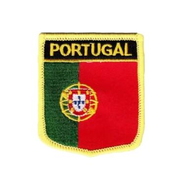 Imagem de Ruoming 1 PÇ Patch de bandeira de Portugal, bordado a ferro ou costurado, tático, militar, nacional de Portugal