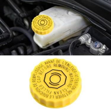 Imagem de UZZH Tampa de fluido de freio, tampa do reservatório do cilindro mestre de freio, substituição OEM # 4683656AB para Dodge Ram 1500 2500 3500, Jeep Wrangler JK Grand Cherokee, Chrysler Sebring