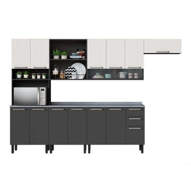 Imagem de Cozinha Itatiaia Midi Pop Art I3 - 6 Peças - Grafite-branco