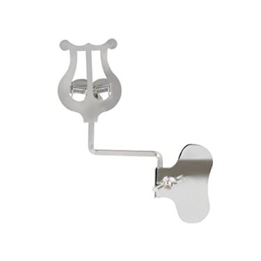 Imagem de Braçadeira durável de lira para clarinete, suporte para clipe de partitura de suporte para acessórios de banda de marcha para clarinetes BB